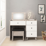 【唯熙傢俱】溫妮淺灰雙色2尺掀鏡化妝台, , large