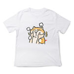 JZ TEE Pinching Face-Orange Cat Graphic Tee, , large