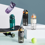 【TKK】美國進口Tritan 哈崙系列 手提式 直飲+吸管 運動水壺 隨身杯 600ML-任選色, , large