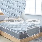 台灣製【藤原傢俬】極致灰正三線防螨抗菌乳膠硬式獨立筒床墊-適中偏硬, , large