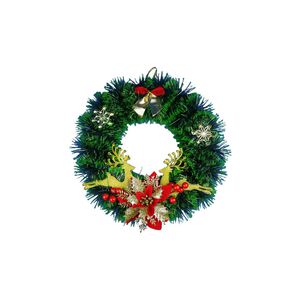 15-inch red gold double deer wreath