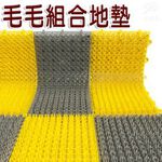 金德恩 GS MALL 台灣製造 毛刷防滑透水拼接地墊 30x15cm 拼接毛刷 地墊 清潔墊 毛刷地墊 防滑地墊, , large