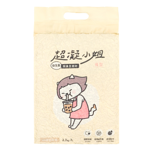 【超凝小姐】益生菌除臭豆腐砂（7L-6入組）-珍珠奶茶香