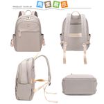 SPRING-尼龍後背包商務通勤後背包大容量電腦包輕旅行後背包-多色, , large