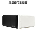 昌運監視器 DJS-H01(DJS-H01-B) DJS智慧開關單聯墊片 黑色 雙層設計 厚度5mm, , large
