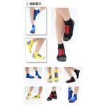 【D&G】速效機能男女適用毛巾底襪<暗紅,22-26cm>D424 襪子 抑菌消臭, , large