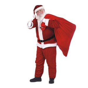 全套6件式聖誕老人衣服-大人