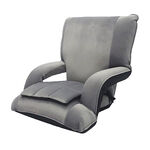 Velvet cloth ComfortableJapanese room chair with armrests, , large