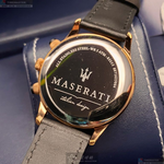 [星晴錶業]MASERATI手錶,42mm,R8871625004黑色錶面玫瑰金錶殼深黑色真皮皮革錶帶款, , large