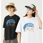 JZ TEE 黑貓-Hello World 印花短袖T恤, , large