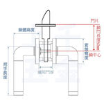 水平鎖 加安牌 台灣製  磨砂銀色 LB1X203 通道鎖 門鎖 把手 通道鎖 圓套盤 方套盤, , large