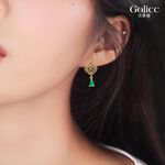 【Gulicc 】古莉可 耳環 祖母綠水滴耳墜, , large