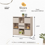 【Hampton 漢汀堡】萊格斯白榆木4尺收納櫃, , large