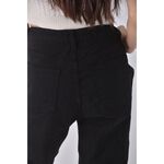 (XL) 丹寧牛仔質感黑色長褲二手衣, , large