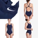[秉宸] NIKE LOOPS AND LOWER LEGS 成人女性連身泳裝 抗氯 挖背 低衩設計 溫泉 泳衣 NESSA040, , large