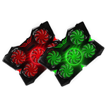 ekit Y2 Gaming Model Rapid Five Style Laptop Cooling Pad-Red[E-KIT Technology lnc.], , large