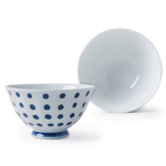 [豐名日本餐具] 4.0"輕量飯碗 藍水玉 有田燒 / C04RB0-362-BB, , large