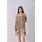 (M) 【德馨私服】hua ziyl質感兩件式棕色洋裝二手衣, , large
