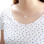 【Angel & Me】臘腸犬 狗 s925 純銀 項鍊 寵物 情人節 生日 禮物, , large