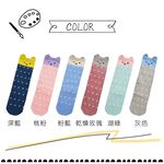 【現貨】MIT台灣製趣味萊卡止滑兒童長襪-瞇眼兔 HP5030, , large