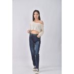 (XL) first丹寧牛仔質感藍色長褲二手衣, , large