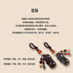【A&R】招財開運 黑檀貔貅招財護身鑰匙扣掛飾 黑檀葫蘆, , large
