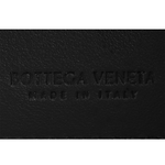 BOTTEGA VENETA 小牛皮編織對開零錢袋短夾/黑色, , large