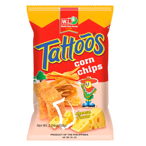 Tattoos Corn Chips Cheese Flavor