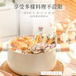 【LMG】日式不沾雪藏雙耳深湯鍋22cm, , large