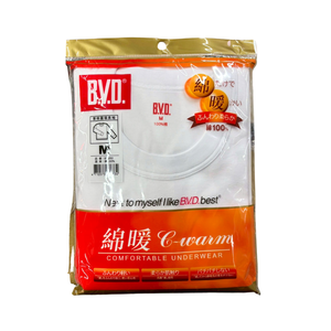 BVD厚綿圓領長袖衫-M