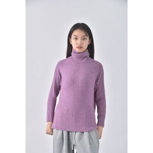 (M) ms collection高領紫色毛衣二手衣