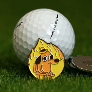 This is Fine Dog Golf Ball Marker