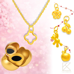 【TLH】黃金墜項鍊 5選1 珍藏金蘋果 純金999 約重0.05錢&plusmn;0.01 (附卡片 送禮), , large