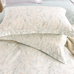 【Betrise】Warm Flower Lane | Environmentally friendly printing and dyeing anti-mite antibacterial 100% combed cotton dual-purpose quilt bed sheet set - large, , large