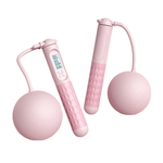 【A&R】智能計數無繩負重跳繩-大球 粉色, , large