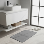 【Monster】 Soft Diatomaceous Earth Absorbent Mat &ndash; Border Series (60x40cm) &ndash; Gray Border, , large