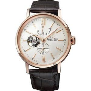 ORIENT 東方錶 東方之星 OPEN HEART系列機械錶-玫瑰金框/40mm RE-AV0001S