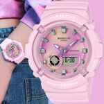CASIO 卡西歐 BABY-G 扎染圖案雙顯手錶 BGA-280TD-4A, , large