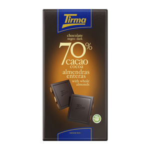 Dark chocolate with whole almond