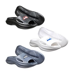 DIADORA迪亞多那 休閒運動拖鞋 男鞋 簡約 時尚 休閒 逛街 人體工學 紓壓 緩震 EVA 排水 止滑 黑 白 灰