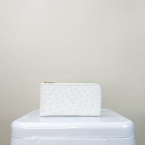 【M2nd】 Ostrich Slim Zip Wallet