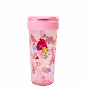 『HOUSUXI‧舒希』迪士尼小美人魚系列-Tritan輕透舒吸杯(附彈跳吸管)760ml(A3)