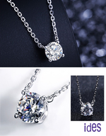 [ides愛蒂思] 情人送禮 特價GIA證50分D/VS2八心八箭極優3VG車工鑽石項鍊/四爪2選1（限2件）, , large