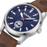 Timberland 天柏嵐 NORTHBRIDGE系列 條紋經典三針腕錶 手錶-藍 TDWGA0010203, , large