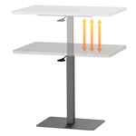 [KAKU] Pneumatic Height Adjustable Coffee Table, 松露棕, large