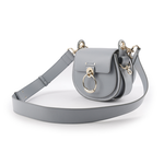 CHLOE' Tess Small Bag 小牛皮拼麂皮肩背/斜背二用包/風暴藍, , large
