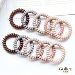 【Gulicc】古莉可 髮夾 韓版 ins 豹紋 電話圈 髮飾 (5入), , large