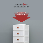 【Y HOUSE】Straight grain storage box, storage drawer, clothing storage, locker, plastic storage cabinet - four layers, , large