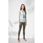 YOGA FLOW Barbie Tank - 細肩帶側邊簍空長版上衣 - 貝殼藍 Limpet Shell, , large