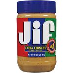 JIF 16OZ Crunchy Peanut Butter, , large